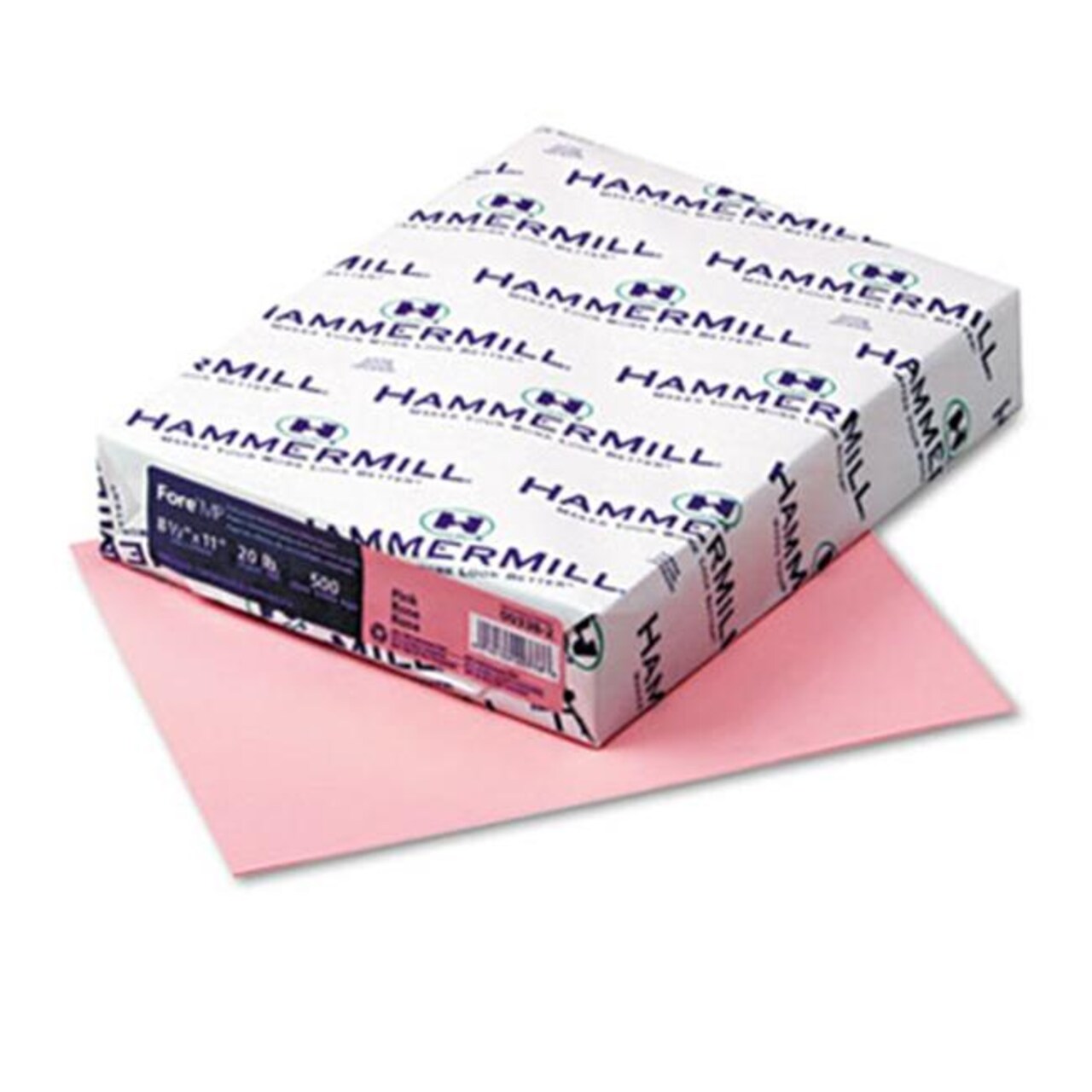 Hammermill Fore MP Recycled Colored Paper 20lb 8.5 x 11 Pink 500 Sheets-Ream